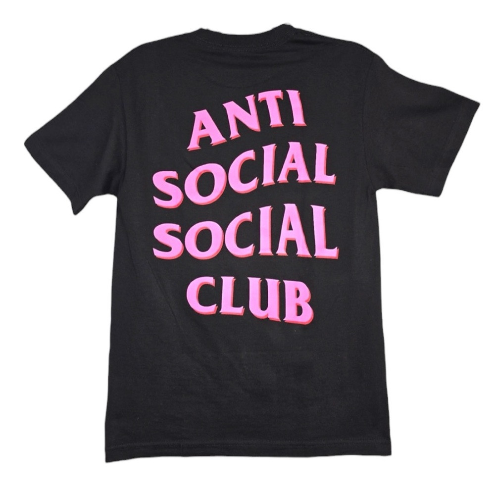 Anti Social Social Club Penguin Tee Black Graphic T Shirt  Streetwear ASSC Logo - Picture 2 of 4